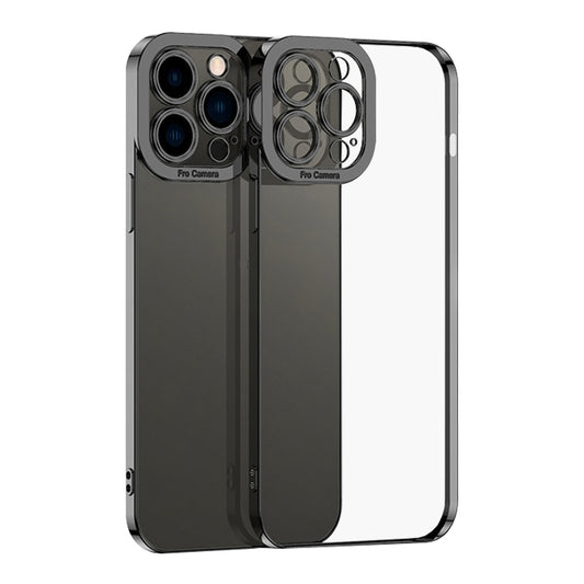 For iPhone 15 Pro Max Electroplating TPU Phone Case(Black) - iPhone 15 Pro Max Cases by PMC Jewellery | Online Shopping South Africa | PMC Jewellery