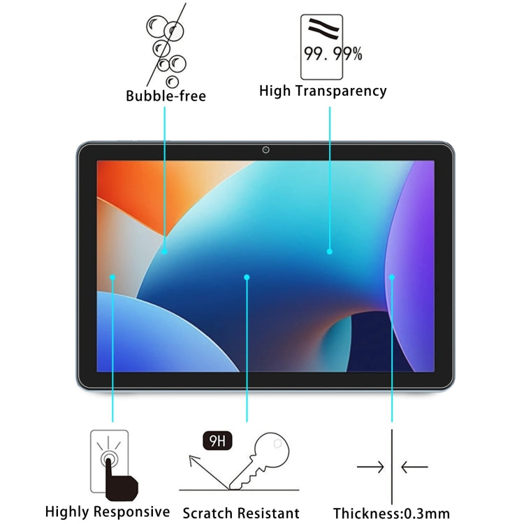 For Blackview Tab 30 WiFi 25pcs 9H 0.3mm Explosion-proof Tempered Glass Film - Others by PMC TechLife | Online Shopping South Africa | PMC TechLife