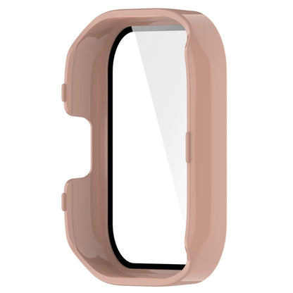 For Redmi Watch 3 Lite / Redmi Watch 3 Active PC + Tempered Film Integrated Watch Protective Case(Pink) - Watch Cases by PMC Jewellery | Online Shopping South Africa | PMC Jewellery