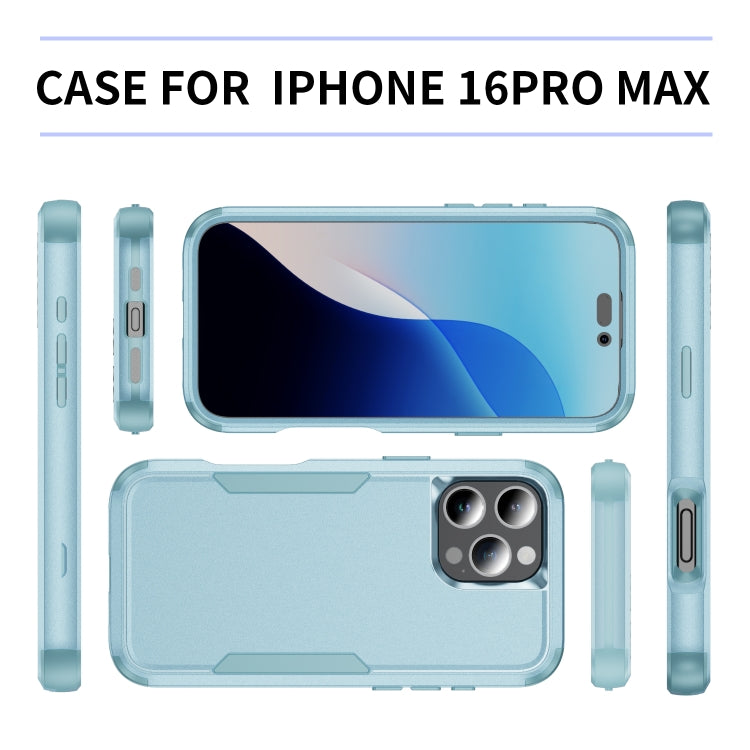 For iPhone 16 Pro Max Commuter Shockproof TPU + PC Phone Case(Grey Green) - iPhone 16 Pro Max Cases by PMC Jewellery | Online Shopping South Africa | PMC Jewellery | Buy Now Pay Later Mobicred