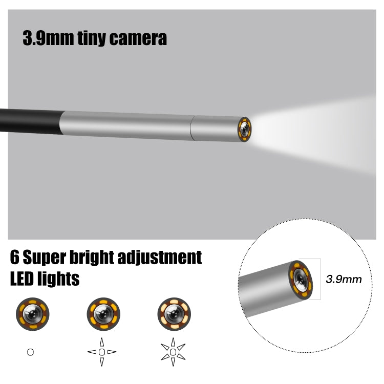 P40 3.9mm Red HD Waterproof Portable Integrated Hand-held Vertical Screen Industry Endoscope, Length:10m(Hardwire) -  by PMC Jewellery | Online Shopping South Africa | PMC Jewellery | Buy Now Pay Later Mobicred