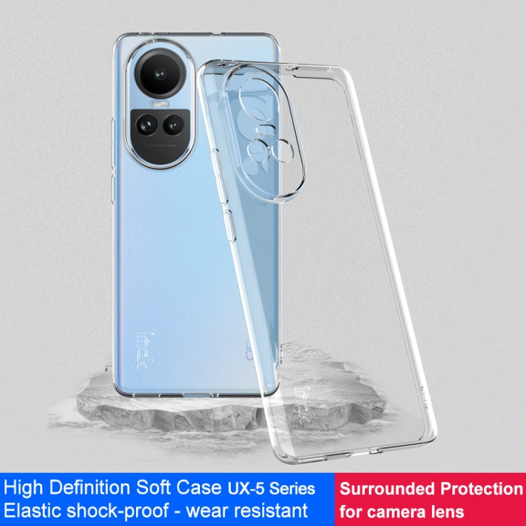 For OPPO Reno10 5G Global IMAK UX-5 Series Transparent TPU Phone Case - OPPO Cases by imak | Online Shopping South Africa | PMC Jewellery | Buy Now Pay Later Mobicred