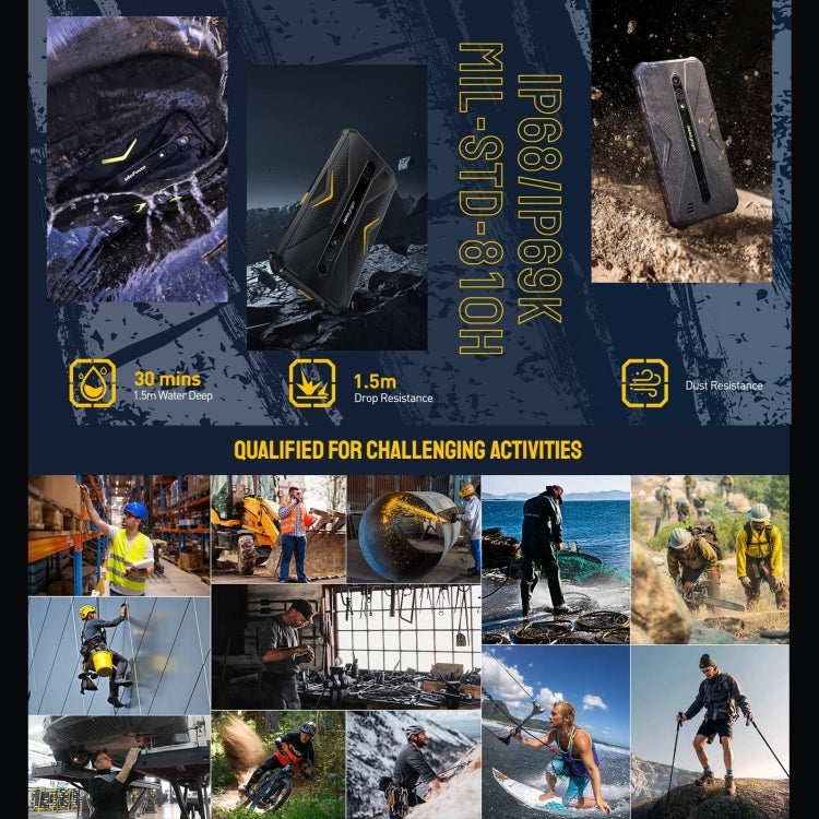 Ulefone Armor X12 Pro, 4GB+64GB, IP68/IP69K Rugged Phone, 5.45 inch Android 13 MediaTek Helio G36 Octa Core, Network: 4G, NFC(Less Green) - free shipping - PMC TechLife - Order now!