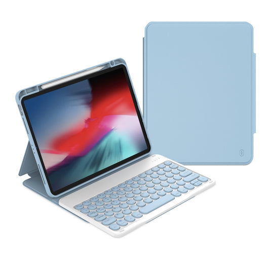 For iPad 10.2 2021 / Air 2019 WiWU Skin Feel Magnetic Detachable Keyboard Tablet Case(Blue) - For iPad Air by WIWU | Online Shopping South Africa | PMC Jewellery