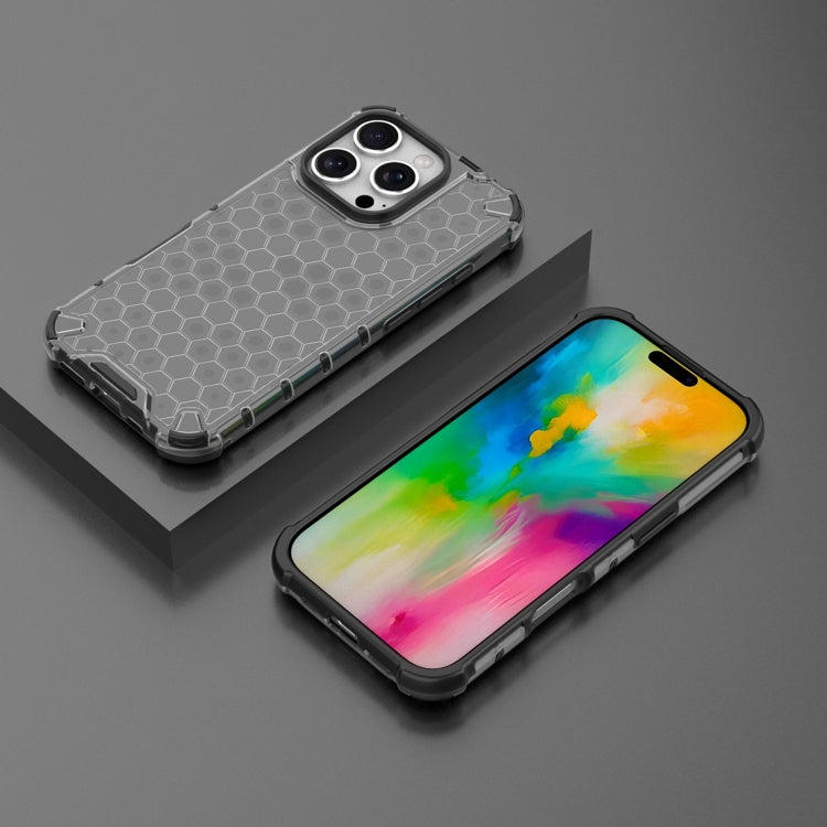 For iPhone 16 Pro Max Honeycomb Shockproof Phone Case(Black) - iPhone 16 Pro Max Cases by PMC TechLife | Online Shopping South Africa | PMC TechLife | Buy Now Pay Later Mobicred