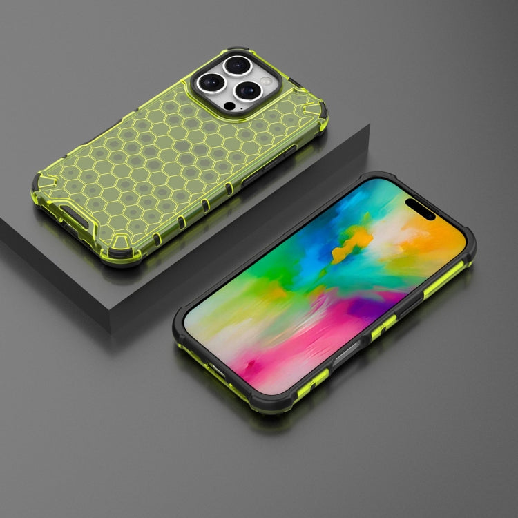 For iPhone 16 Pro Max Honeycomb Shockproof Phone Case(Green) - iPhone 16 Pro Max Cases by PMC TechLife | Online Shopping South Africa | PMC TechLife | Buy Now Pay Later Mobicred