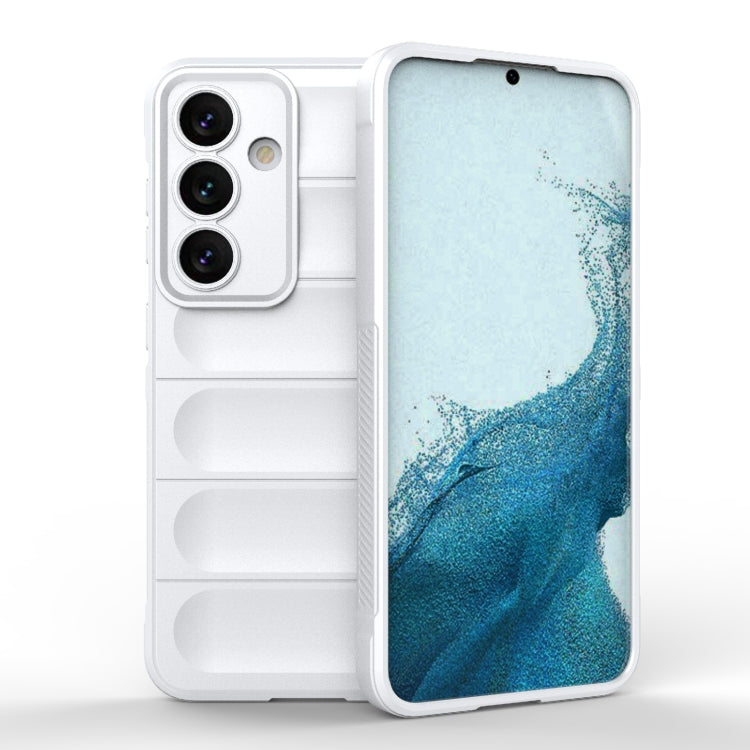 For Samsung Galaxy S24 5G Magic Shield TPU + Flannel Phone Case(White) - Galaxy S24 5G Cases by PMC Jewellery | Online Shopping South Africa | PMC Jewellery