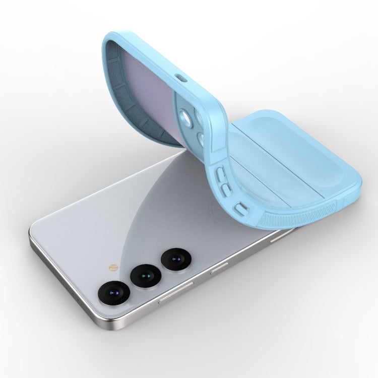 For Samsung Galaxy S24+ 5G Magic Shield TPU + Flannel Phone Case(Grey) - Galaxy S24+ 5G Cases by PMC TechLife | Online Shopping South Africa | PMC TechLife | Buy Now Pay Later Mobicred