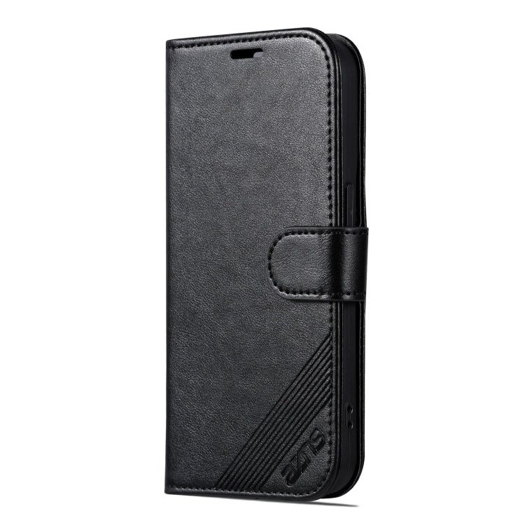 For iPhone 16 Pro AZNS Sheepskin Texture Flip Leather Phone Case(Black) - iPhone 16 Pro Cases by AZNS | Online Shopping South Africa | PMC Jewellery | Buy Now Pay Later Mobicred