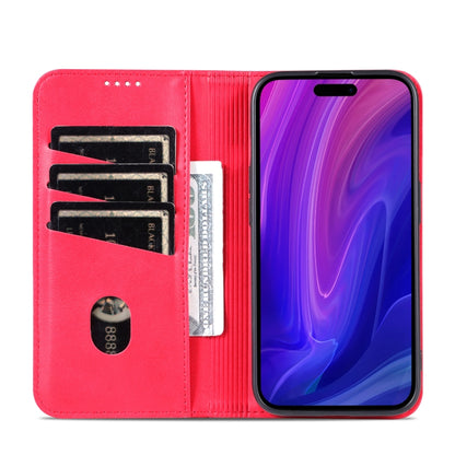 For iPhone 16 Pro AZNS Magnetic Calf Texture Flip Leather Phone Case(Red) - iPhone 16 Pro Cases by AZNS | Online Shopping South Africa | PMC Jewellery | Buy Now Pay Later Mobicred