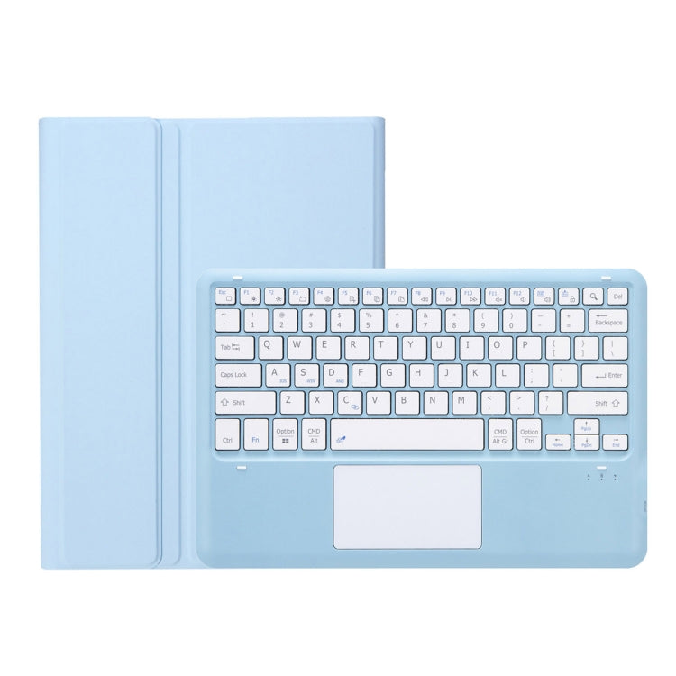 For Samsung Galaxy Tab S9+ A810B-A Touch Pad Detachable Bluetooth Keyboard Leather Tablet Case(Sky Blue) - Samsung Keyboard by PMC Jewellery | Online Shopping South Africa | PMC Jewellery