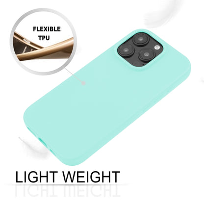 For iPhone 16 Pro Max GOOSPERY SOFT FEELING Liquid TPU Soft Phone Case(Mint Green) - iPhone 16 Pro Max Cases by GOOSPERY | Online Shopping South Africa | PMC Jewellery | Buy Now Pay Later Mobicred