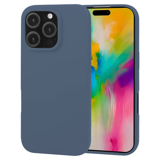 For iPhone 16 Pro Max GOOSPERY SOFT FEELING Liquid TPU Soft Phone Case(Dark Blue) - iPhone 16 Pro Max Cases by GOOSPERY | Online Shopping South Africa | PMC Jewellery | Buy Now Pay Later Mobicred