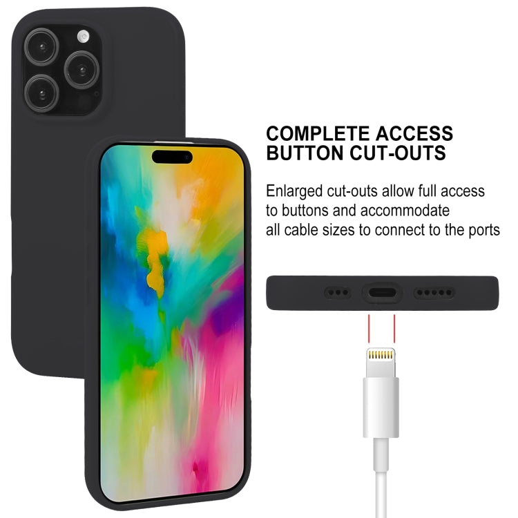 For iPhone 16 Pro GOOSPERY SOFT FEELING Liquid TPU Soft Phone Case(Black) - iPhone 16 Pro Cases by GOOSPERY | Online Shopping South Africa | PMC Jewellery | Buy Now Pay Later Mobicred