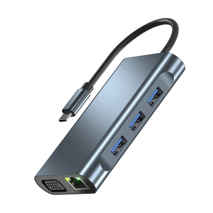 2311 8 in 1 USB-C / Type-C to USB Multifunctional Docking Station HUB Adapter - USB HUB by PMC Jewellery | Online Shopping South Africa | PMC Jewellery | Buy Now Pay Later Mobicred