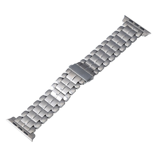 For Apple Watch SE 2022 44mm Five Beads Titanium Steel Watch Band(Silver) - Watch Bands by PMC Jewellery | Online Shopping South Africa | PMC Jewellery