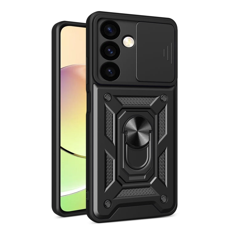 For Samsung Galaxy S24 5G Sliding Camera Cover Design TPU+PC Phone Case(Black) - Galaxy S24 5G Cases by PMC TechLife | Online Shopping South Africa | PMC TechLife | Buy Now Pay Later Mobicred