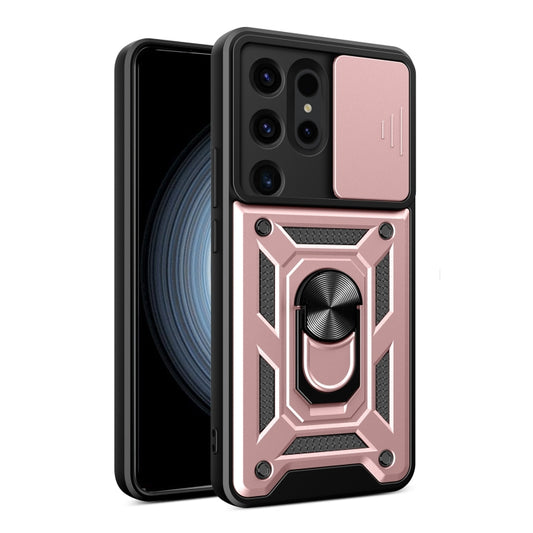 For Samsung Galaxy S24 Ultra 5G Sliding Camera Cover Design TPU+PC Phone Case(Rose Gold) - Galaxy S24 Ultra 5G Cases by PMC Jewellery | Online Shopping South Africa | PMC Jewellery