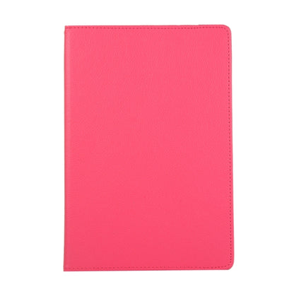 For Samsung Galaxy Tab S9 360 Degrees Rotation Holder Litchi Texture Leather Tablet Case(Rose Red) - Galaxy Tab S9 Cases by PMC Jewellery | Online Shopping South Africa | PMC Jewellery | Buy Now Pay Later Mobicred