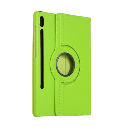 For Samsung Galaxy Tab S9+ / Tab S10+ 360 Degrees Rotation Holder Litchi Texture Leather Tablet Case(Green) - Galaxy Tab S9+ Cases by PMC Jewellery | Online Shopping South Africa | PMC Jewellery | Buy Now Pay Later Mobicred