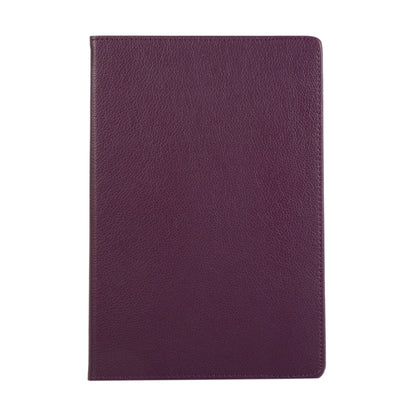 For Samsung Galaxy Tab S9 Ultra 360 Degrees Rotation Holder Litchi Texture Leather Tablet Case(Purple) - Galaxy Tab S9 Ultra Cases by PMC Jewellery | Online Shopping South Africa | PMC Jewellery | Buy Now Pay Later Mobicred