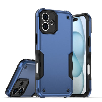 For iPhone 16 Plus Non-slip Shockproof Armor Phone Case(Blue) - iPhone 16 Plus Cases by PMC Jewellery | Online Shopping South Africa | PMC Jewellery | Buy Now Pay Later Mobicred