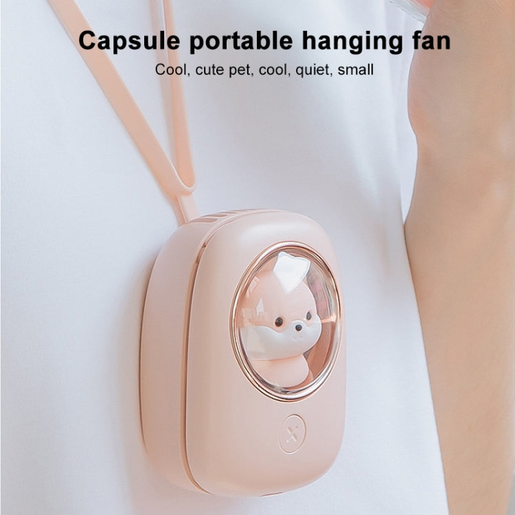 M18 USB Charging Silent Portable Hanging Neck Space Capsule Electric Fan(White) - Electric Fans by PMC Jewellery | Online Shopping South Africa | PMC Jewellery | Buy Now Pay Later Mobicred