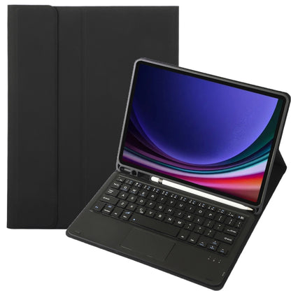 For Samsung Galaxy Tab S9 FE A710B-A Candy Color TPU Touch Bluetooth Keyboard Leather Tablet Case with Pen Holder(Black) - Samsung Keyboard by PMC Jewellery | Online Shopping South Africa | PMC Jewellery