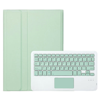 For Samsung Galaxy Tab S9 FE A710B-A Candy Color TPU Touch Bluetooth Keyboard Leather Tablet Case with Pen Holder(Light Green) - Samsung Keyboard by PMC Jewellery | Online Shopping South Africa | PMC Jewellery