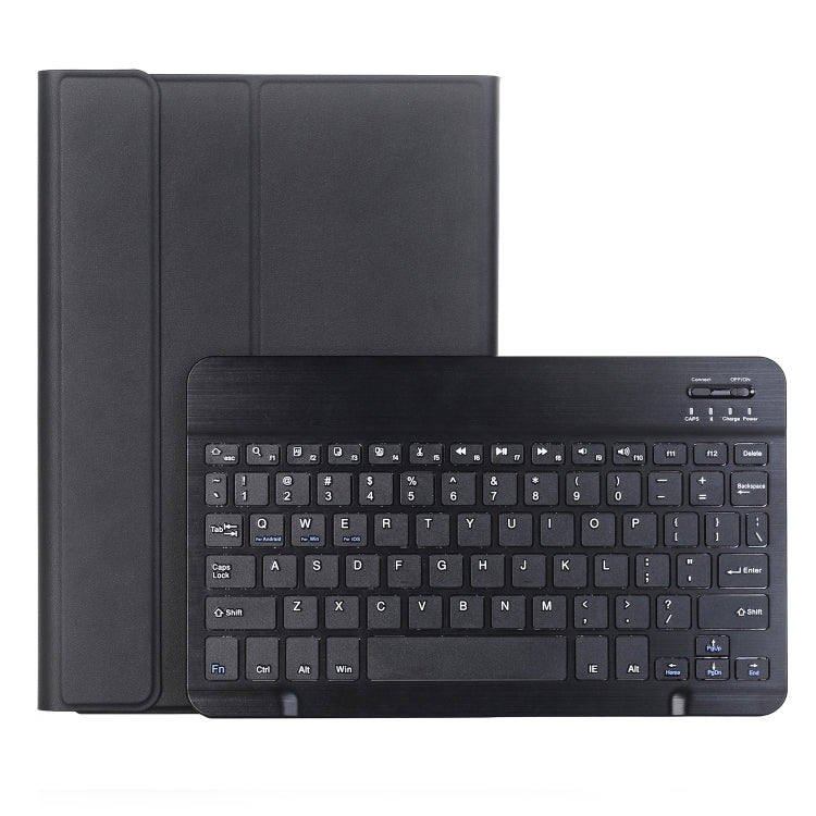 For Samsung Galaxy Tab S9 FE A710B Candy Color TPU Bluetooth Keyboard Leather Tablet Case with Pen Holder(Black) - Samsung Keyboard by PMC TechLife | Online Shopping South Africa | PMC TechLife
