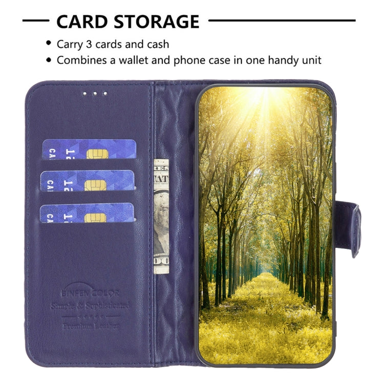 For OPPO A78 4G Diamond Lattice Wallet Flip Leather Phone Case(Blue) - OPPO Cases by PMC TechLife | Online Shopping South Africa | PMC TechLife | Buy Now Pay Later Mobicred