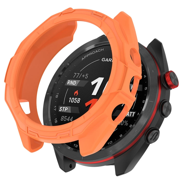 For Garmin Approach S70 47mm Armor Hollow Watch Protective Case(Orange) - free shipping - PMC TechLife - Order now!