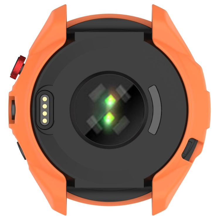 For Garmin Approach S70 42mm Armor Hollow Watch Protective Case(Orange) - Watch Cases by PMC Jewellery | Online Shopping South Africa | PMC Jewellery