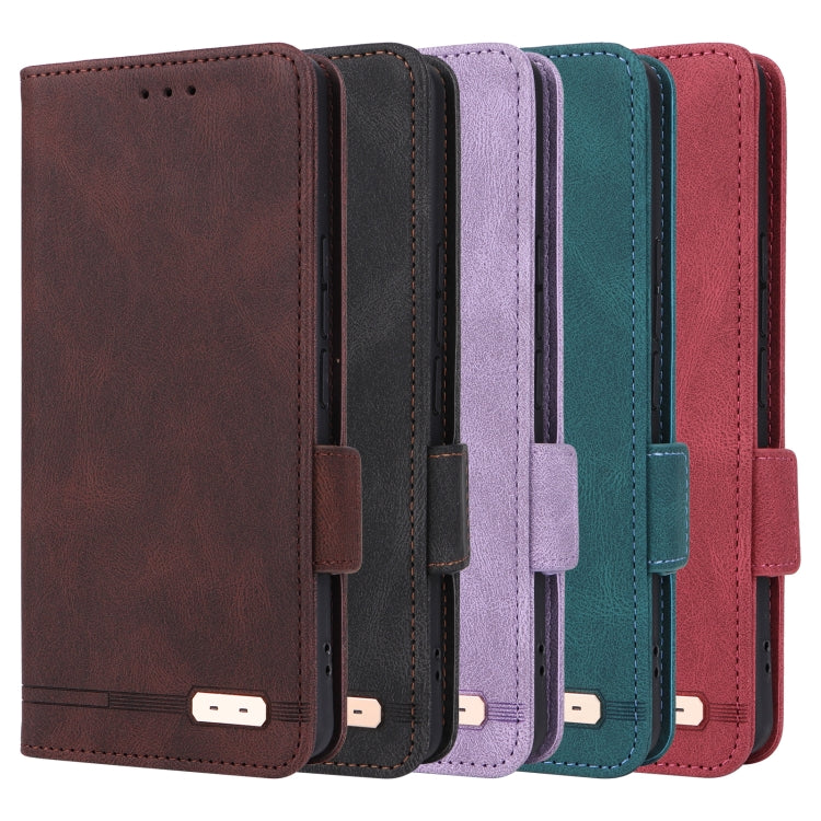 For Nothing Phone 2a Magnetic Clasp Leather Phone Case(Brown) - More Brand by PMC TechLife | Online Shopping South Africa | PMC TechLife | Buy Now Pay Later Mobicred