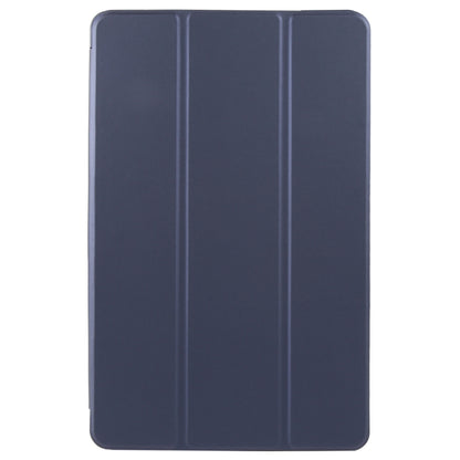 For Honor Pad X9 / X8 Pro Solid Color 3-folding Leather Tablet Case(Dark Blue) - Honor by PMC Jewellery | Online Shopping South Africa | PMC Jewellery