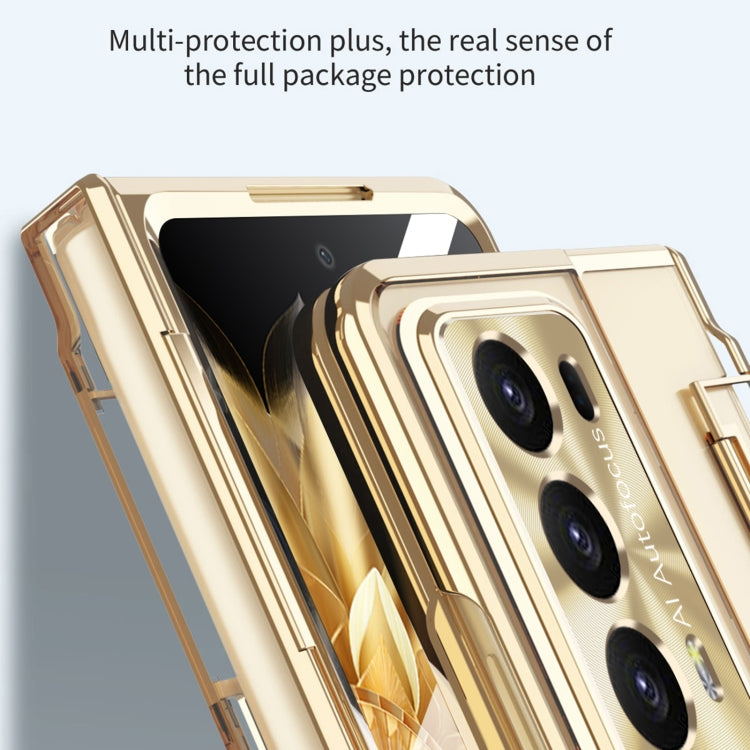 For Honor Magic V2 Phantom Armor Series Integrated Folding Phone Case(Gold) - Honor Cases by PMC Jewellery | Online Shopping South Africa | PMC Jewellery