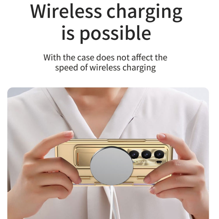 For Honor Magic V2 Phantom Armor Series Integrated Folding Phone Case(Blue) - Honor Cases by PMC TechLife | Online Shopping South Africa | PMC TechLife | Buy Now Pay Later Mobicred