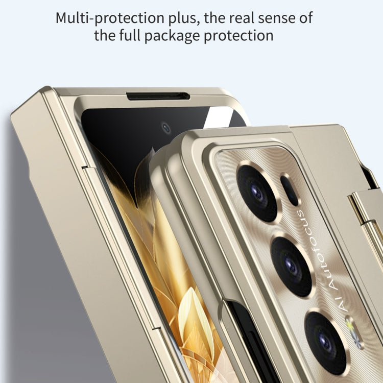 For Honor Magic V2 Integrated Folding Phone Case with Hinge(Champagne Gold) - Honor Cases by PMC TechLife | Online Shopping South Africa | PMC TechLife | Buy Now Pay Later Mobicred