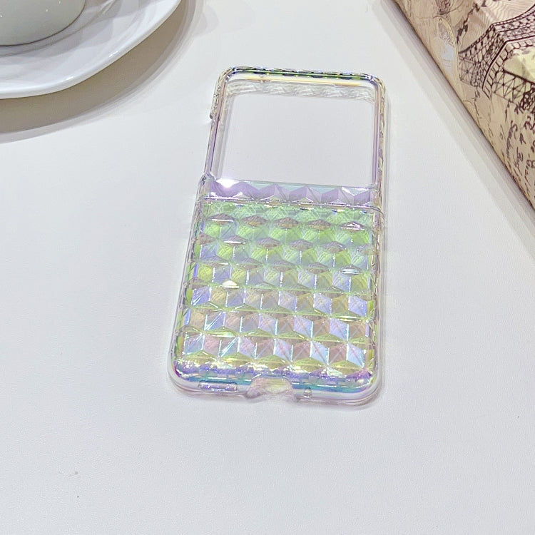 For Motorola Razr 40 Ultra Colorful Diamond Texture PC Phone Case(Gradient Pink Green) - Motorola Cases by PMC TechLife | Online Shopping South Africa | PMC TechLife | Buy Now Pay Later Mobicred