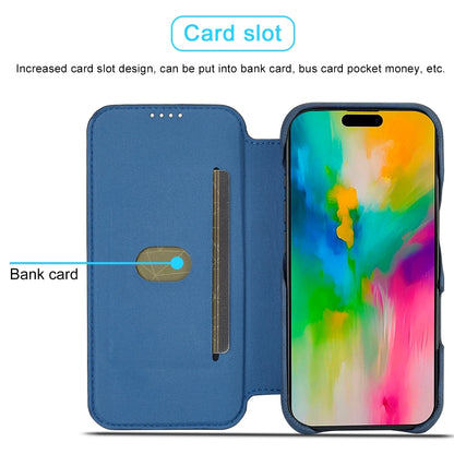 For iPhone 16 Pro LC.IMEEKE Hon Ancient Series Flip Leather Phone Case(Blue) - iPhone 16 Pro Cases by LC.IMEEKE | Online Shopping South Africa | PMC Jewellery | Buy Now Pay Later Mobicred