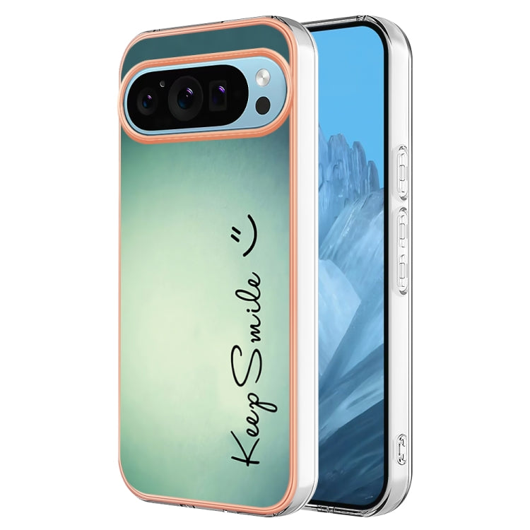 For Google Pixel 9 Pro XL Electroplating Dual-side IMD Phone Case(Smile) - Google Cases by PMC Jewellery | Online Shopping South Africa | PMC Jewellery | Buy Now Pay Later Mobicred