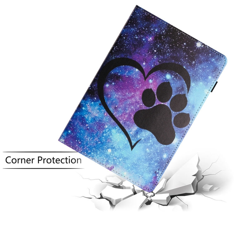 For iPad Pro 11 2024 Sewing Litchi Texture Smart Leather Tablet Case(Footprint) - iPad Pro 11 2024 Cases by PMC TechLife | Online Shopping South Africa | PMC TechLife | Buy Now Pay Later Mobicred