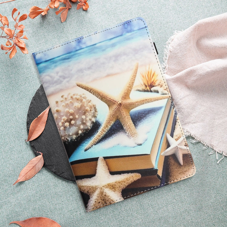 For Amazon Kindle Fire HD 8 2020 2022 Sewing Litchi Texture Smart Leather Tablet Case(Starfish) - Amazon by PMC TechLife | Online Shopping South Africa | PMC TechLife | Buy Now Pay Later Mobicred