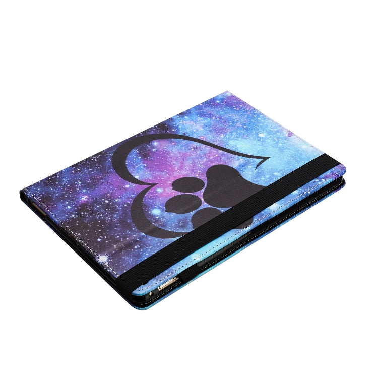 For Amazon Kindle Fire HD 10 2021 Sewing Litchi Texture Smart Leather Tablet Case(Footprint) - Amazon by PMC TechLife | Online Shopping South Africa | PMC TechLife | Buy Now Pay Later Mobicred