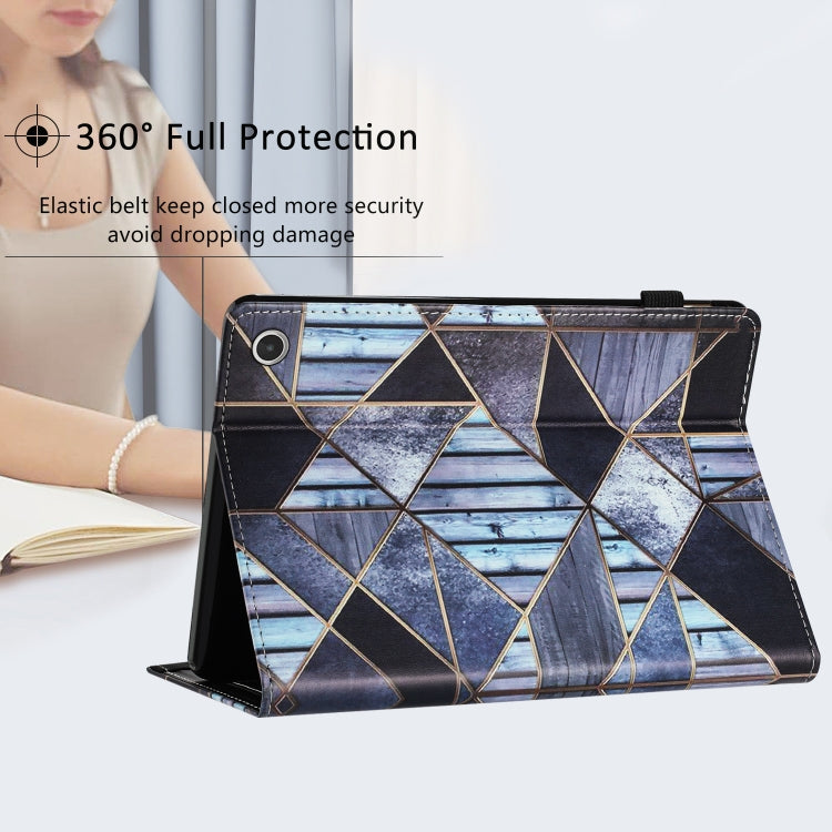For Amazon Kindle Fire Max 11 2023 Sewing Litchi Texture Smart Leather Tablet Case(Marble) - Amazon by PMC TechLife | Online Shopping South Africa | PMC TechLife | Buy Now Pay Later Mobicred