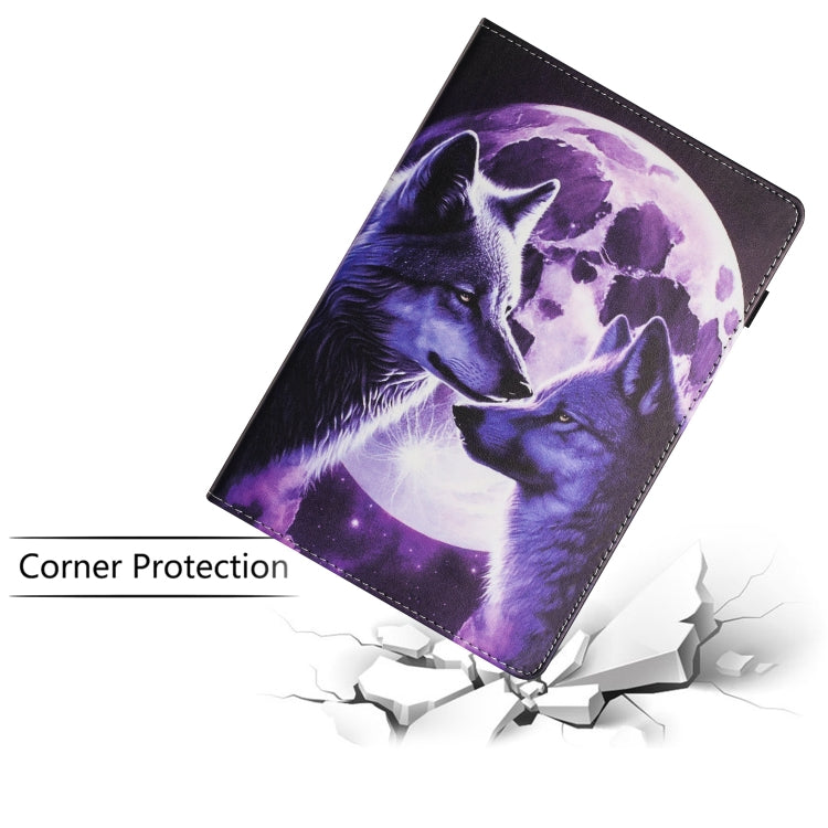 For Lenovo Tab M10 Plus 3rd Gen Sewing Litchi Texture Smart Leather Tablet Case(Wolf) - Lenovo by PMC TechLife | Online Shopping South Africa | PMC TechLife | Buy Now Pay Later Mobicred