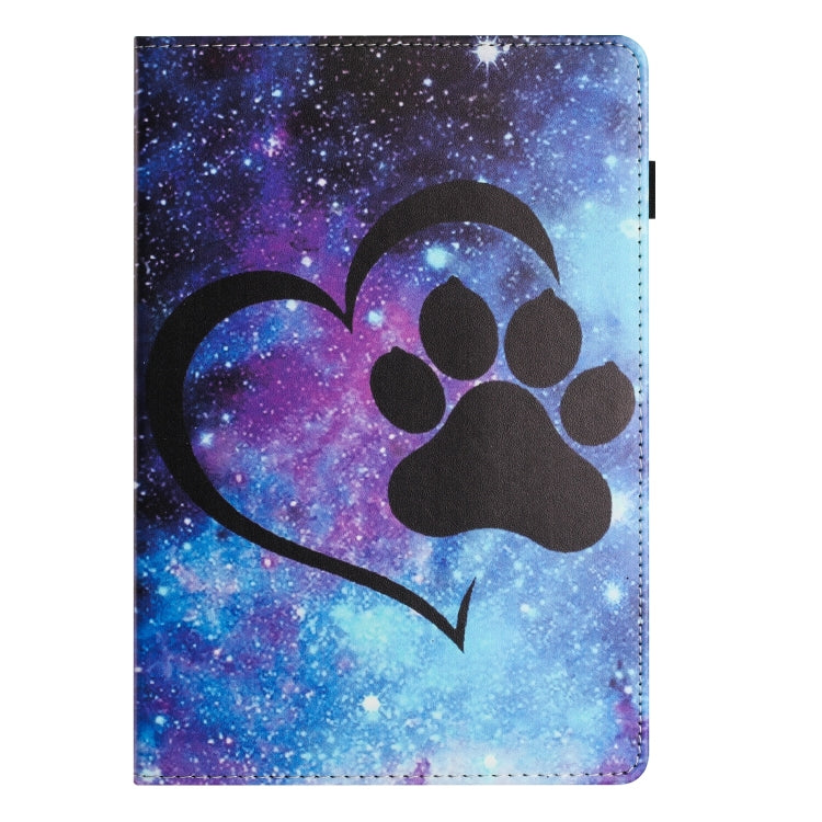 For Huawei MediaPad T3 10 Sewing Litchi Texture Smart Leather Tablet Case(Footprint) - Huawei by PMC TechLife | Online Shopping South Africa | PMC TechLife | Buy Now Pay Later Mobicred