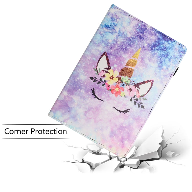 For Huawei MediaPad T3 10 Sewing Litchi Texture Smart Leather Tablet Case(Smiling Face) - Huawei by PMC TechLife | Online Shopping South Africa | PMC TechLife | Buy Now Pay Later Mobicred
