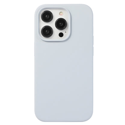 For iPhone 15 Pro Liquid Silicone Phone Case(Blue Grey) - iPhone 15 Pro Cases by PMC Jewellery | Online Shopping South Africa | PMC Jewellery