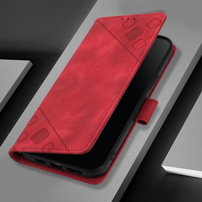 For Honor Magic6 Pro 5G Global Skin-feel Embossed Leather Phone Case(Red) - Honor Cases by PMC Jewellery | Online Shopping South Africa | PMC Jewellery | Buy Now Pay Later Mobicred